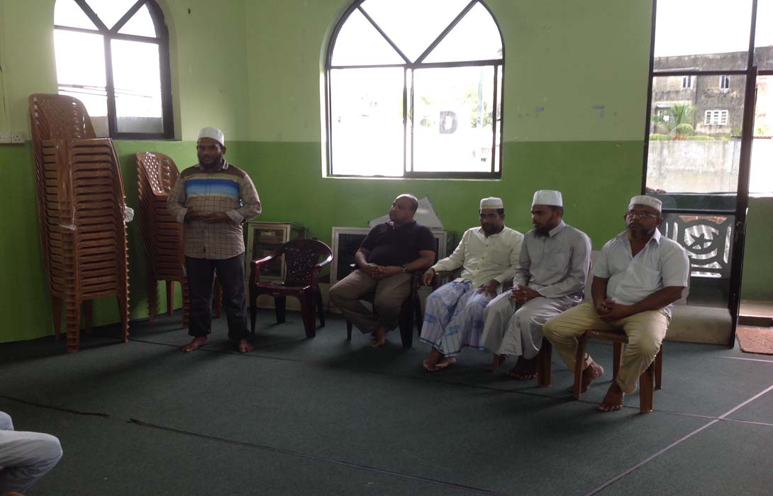 Distribution of Chairs from the DCB Funds-2015 of Hon. Mohamed Akram on 3rd September 2016 to “Masjidu Bilal” Maligawatte, Colombo-10