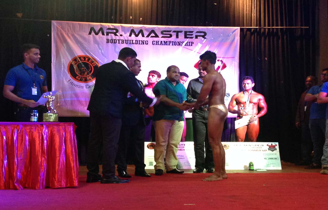 Mohamed Akram invited as a Chief Guest for the Body Building Contest Organised by Master Gym Slave Island on 31st January 2016 at New Town Hall