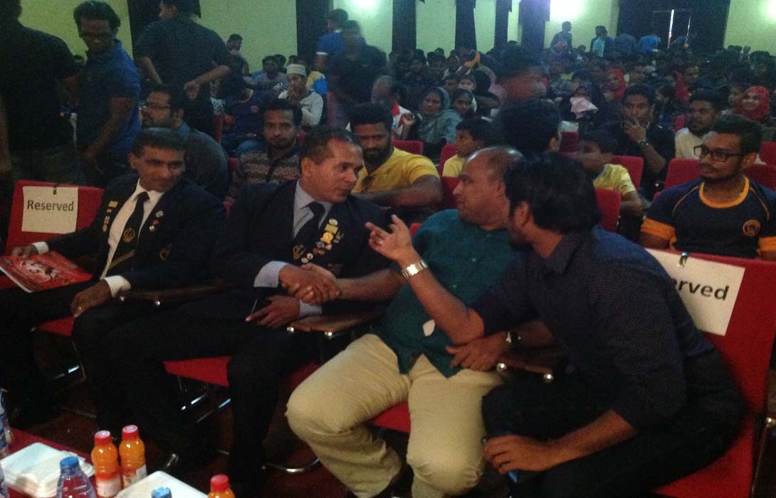 Mohamed Akram invited as a Chief Guest for the Body Building Contest Organised by Master Gym Slave Island on 31st January 2016 at New Town Hall