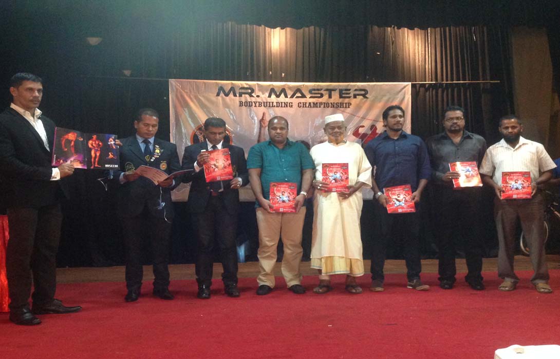 Mohamed Akram invited as a Chief Guest for the Body Building Contest Organised by Master Gym Slave Island on 31st January 2016 at New Town Hall