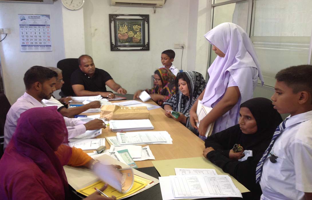 Hon. Mohamed Akram, Member of Western Provincial Council and Chairman of Akram Foundation interviewed the students on 17th October 2015 for Akram Trust Scholorship 2016