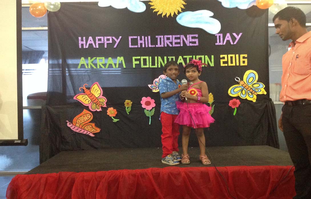 AKRAM FOUNDATION proudly announced we have started 2 Children Units as our new Venture under the name of “Ekamuthu Lama Samajaya” and “Junior Youth” on 6th August 2016 at Akram Foundation Hall