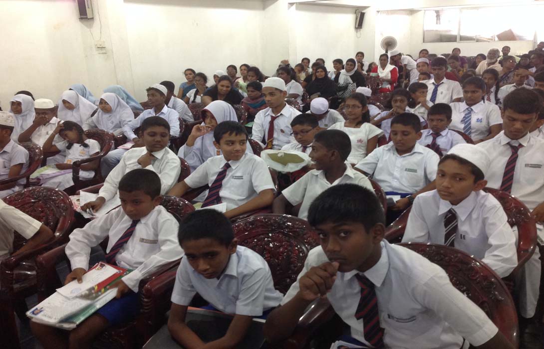 Hon. Mohamed Akram, Member of Western Provincial Council and Chairman of Akram Foundation interviewed the students on 17th October 2015 for Akram Trust Scholorship 2016