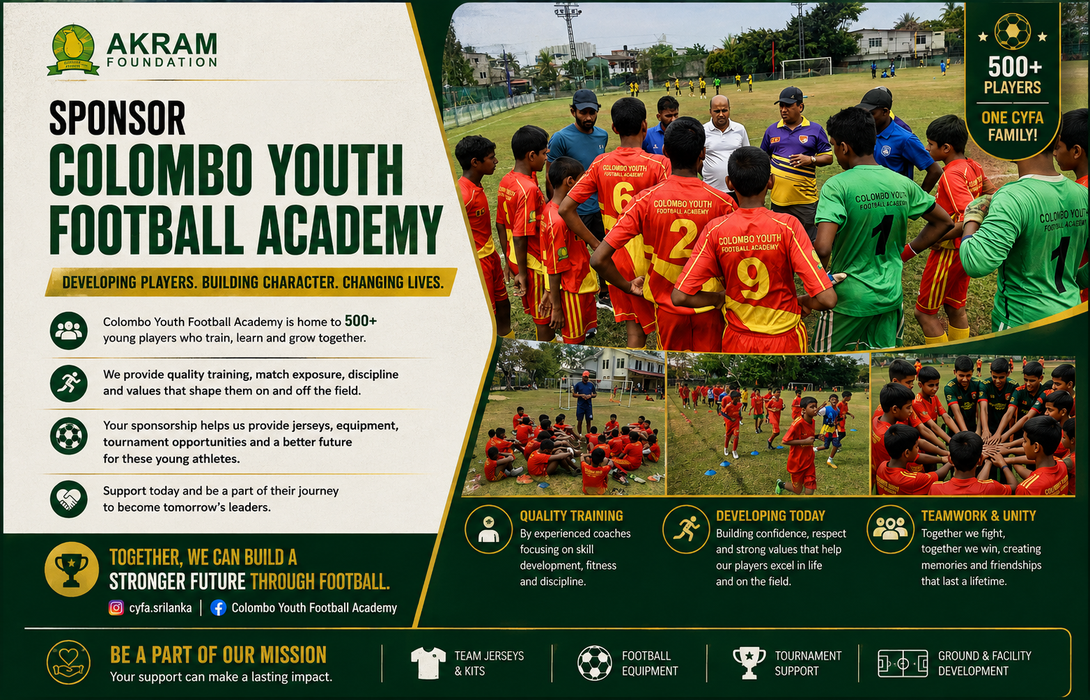 Sponsor Colombo Youth Football Academy